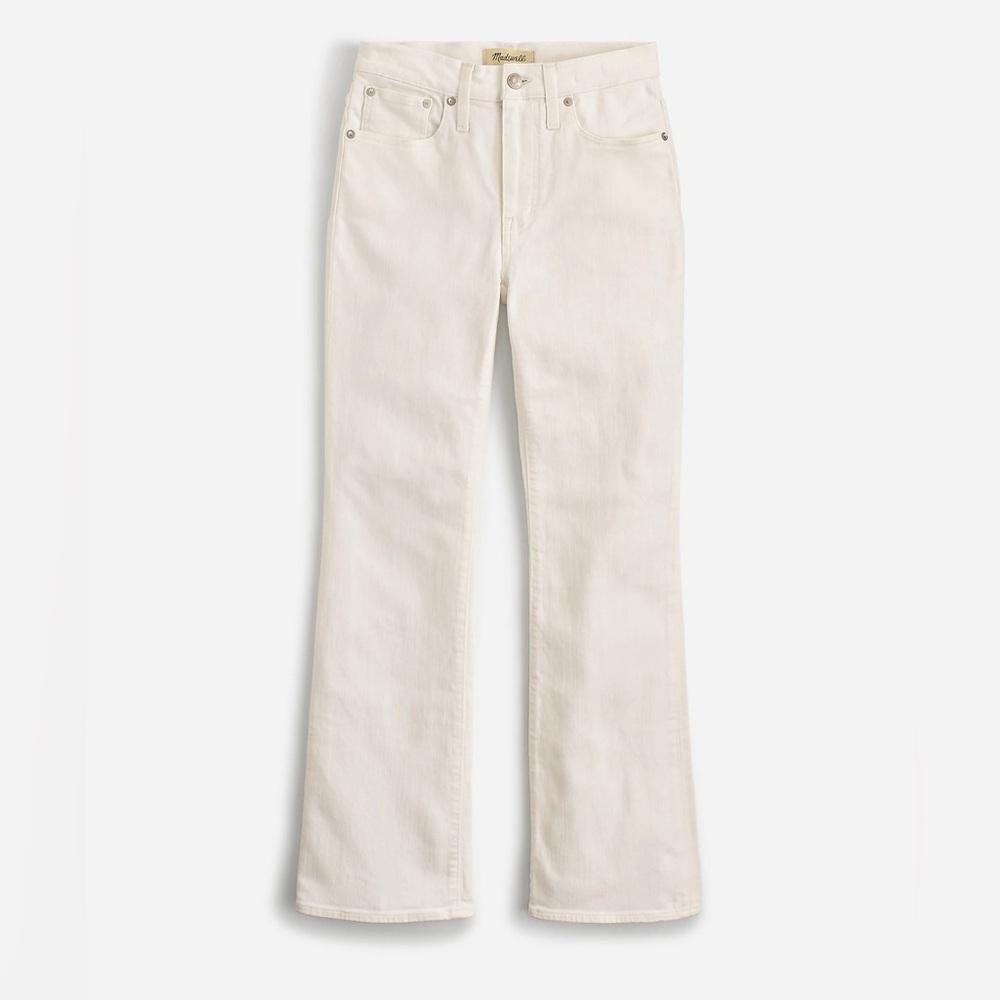 Madewell Kick Out White Crop Jeans Size 32 - Picture 6 of 6